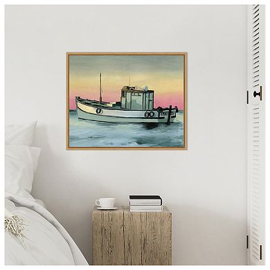 Golden Hour Casting II by Grace Popp Framed Canvas Wall Art Print