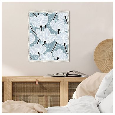 Modern Poppy I by Katie Oshea Framed Canvas Wall Art Print