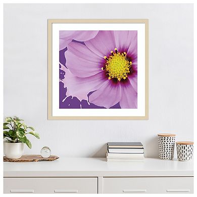 Flower Pop III by Marie Elaine Cusson Wood Framed Wall Art Print