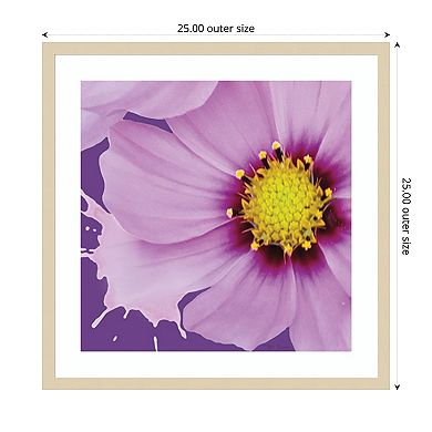 Flower Pop III by Marie Elaine Cusson Wood Framed Wall Art Print