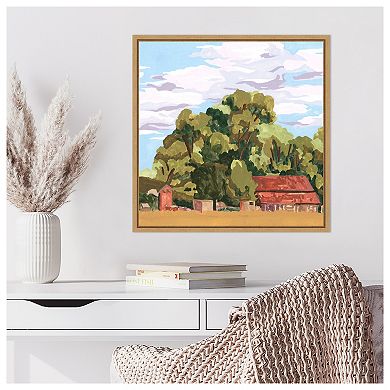 House in Village II by Melissa W Framed Canvas Wall Art Print