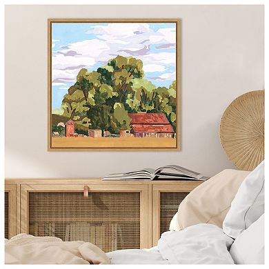 House in Village II by Melissa W Framed Canvas Wall Art Print