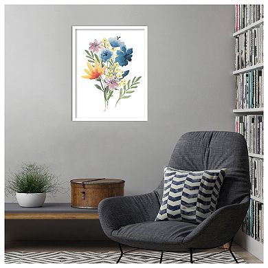Flower Burst I by Hartworks Wood Framed Wall Art Print