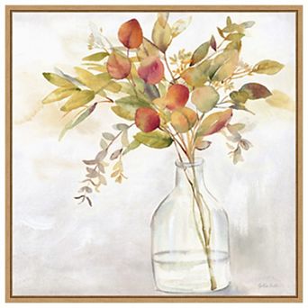 Eucalyptus Vase Fall I by Cynthia Coulter Framed Canvas Wall Art Print