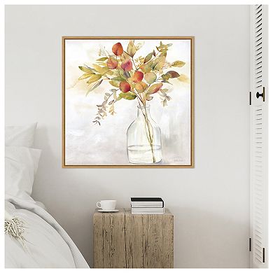 Eucalyptus Vase Fall I by Cynthia Coulter Framed Canvas Wall Art Print