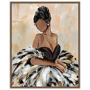 Ball Gown Frills III by Annie Warren Framed Canvas Wall Art Print