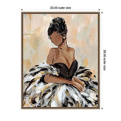 Ball Gown Frills III by Annie Warren Framed Canvas Wall Art Print