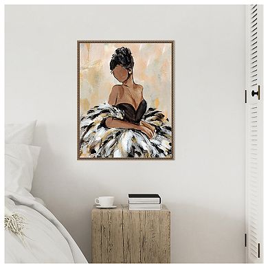 Ball Gown Frills III by Annie Warren Framed Canvas Wall Art Print