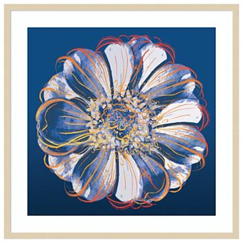 Flower Pop Pastel I by Marie Elaine Cusson Wood Framed Wall Art Print
