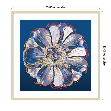 Flower Pop Pastel I by Marie Elaine Cusson Wood Framed Wall Art Print