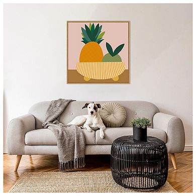 Graphic Fruit Bowl III by Regina Morre Framed Canvas Wall Art Print