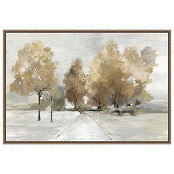 Trail Under the Trees by Allison Pearce Framed Canvas Wall Art Print
