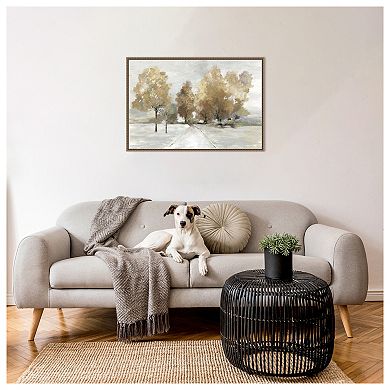 Trail Under the Trees by Allison Pearce Framed Canvas Wall Art Print