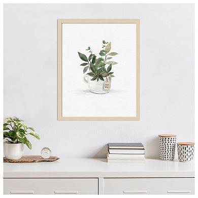 Botanical Mug I by Hm Design Wood Framed Wall Art Print