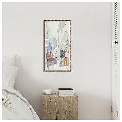 Textured Harmony by Lera Framed Canvas Wall Art Print