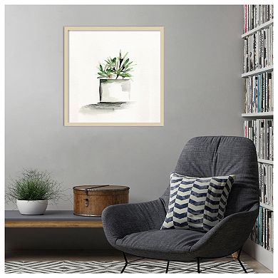 Potted Botanicals IV by Marcy Chapman Wood Framed Wall Art Print