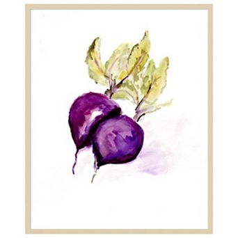 Veggie Sketch Beets by Marcy Chapman Wood Framed Wall Art Print