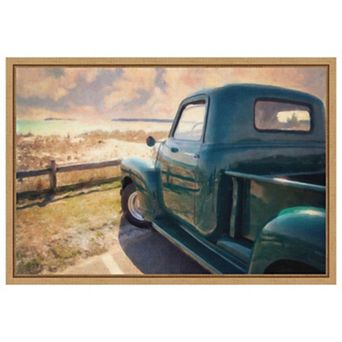Great Ride Great View by Grafitee Studios Framed Canvas Wall Art Print