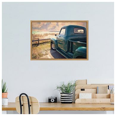 Great Ride Great View by Grafitee Studios Framed Canvas Wall Art Print