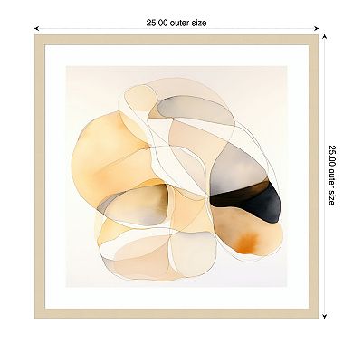 Abstract Organic Shapes IV by Irena Orlov Wood Framed Wall Art Print