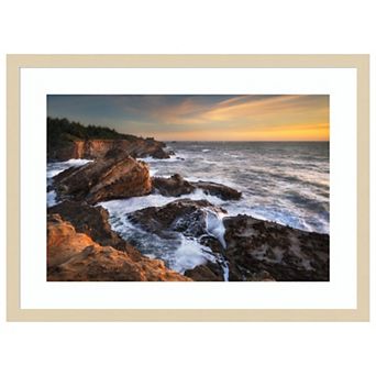 Beach Shore Acres by Alan Majchrowicz Wood Framed Wall Art Print