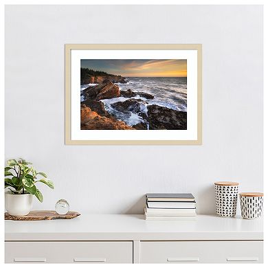 Beach Shore Acres by Alan Majchrowicz Wood Framed Wall Art Print