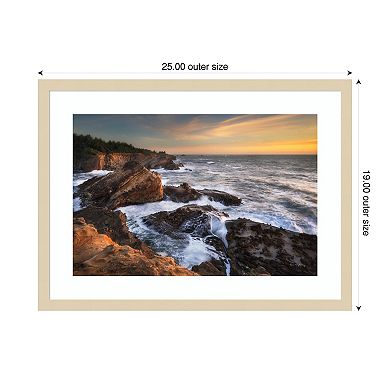 Beach Shore Acres by Alan Majchrowicz Wood Framed Wall Art Print