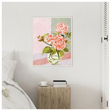 Douces Roses I by Melissa W Framed Canvas Wall Art Print