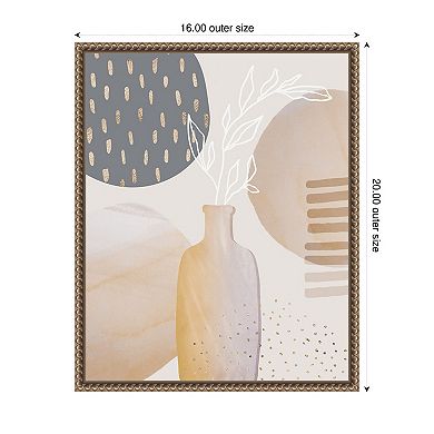 Mid Century Floral II by Andrea Haase Framed Canvas Wall Art Print