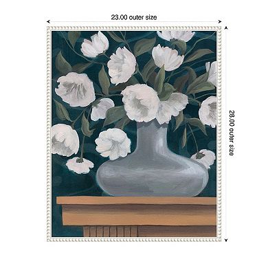 Snowball Posies II by Grace Popp Framed Canvas Wall Art Print