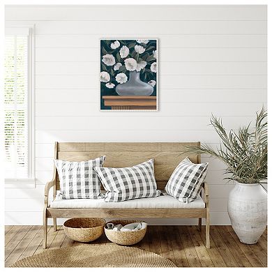 Snowball Posies II by Grace Popp Framed Canvas Wall Art Print