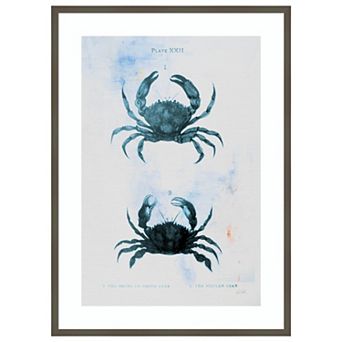 Blue Bay IV by Deborah Revell Wood Framed Wall Art Print