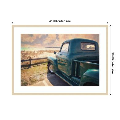 Great Ride Great View by Grafitee Studios Wood Framed Wall Art Print