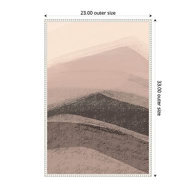 Abstract Mountains by Nilesh Kulkarni Framed Canvas Wall Art Print