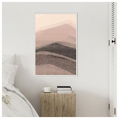 Abstract Mountains by Nilesh Kulkarni Framed Canvas Wall Art Print