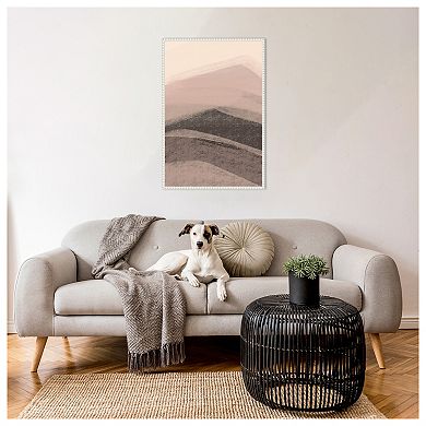 Abstract Mountains by Nilesh Kulkarni Framed Canvas Wall Art Print