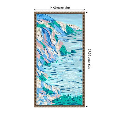 Ideal Vacation II by Melissa W Framed Canvas Wall Art Print