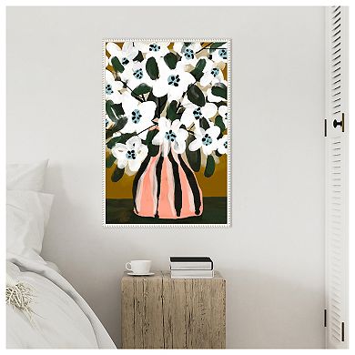 Pastel Flower Impression No 9 by Treechild Framed Canvas Wall Art Print