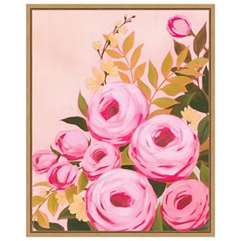 Vibrant Roses II by Grace Popp Framed Canvas Wall Art Print