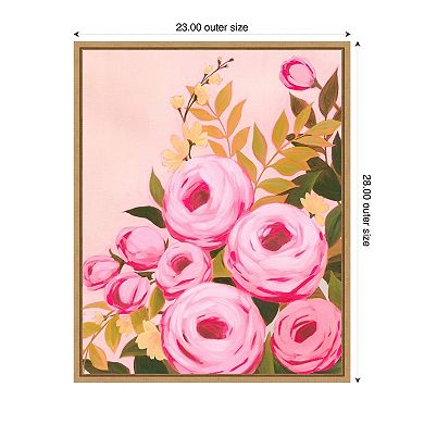 Vibrant Roses II by Grace Popp Framed Canvas Wall Art Print