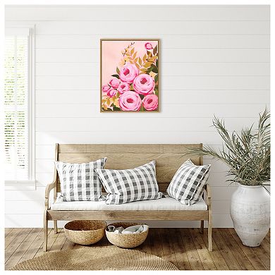 Vibrant Roses II by Grace Popp Framed Canvas Wall Art Print