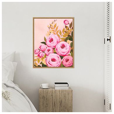 Vibrant Roses II by Grace Popp Framed Canvas Wall Art Print