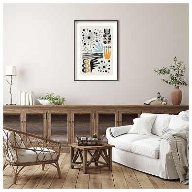 Abstract Garden 2 by Ioana Horvat Wood Framed Wall Art Print