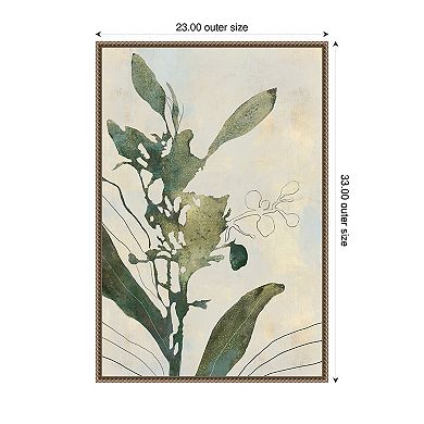 Salted Orchid Flower by Jacob q Framed Canvas Wall Art Print