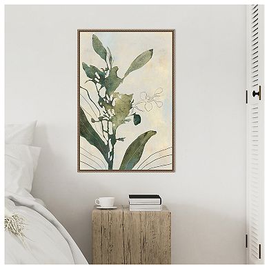 Salted Orchid Flower by Jacob q Framed Canvas Wall Art Print