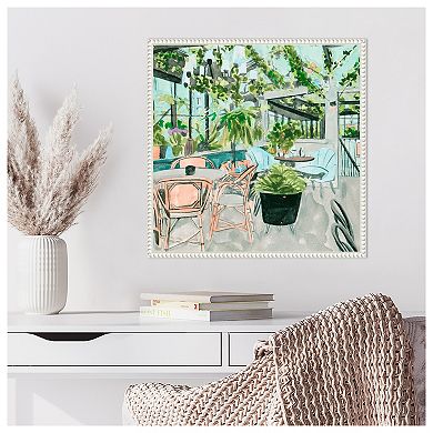 Little Green Cafe I by Melissa W Framed Canvas Wall Art Print