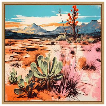 The Desert Path II by Walker Noble Framed Canvas Wall Art Print