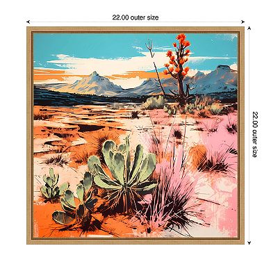 The Desert Path II by Walker Noble Framed Canvas Wall Art Print