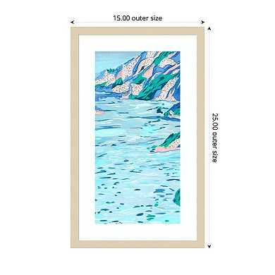 Ideal Vacation I by Melissa W Wood Framed Wall Art Print