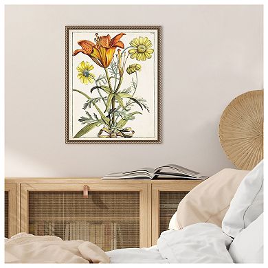 Dutch Florals V Framed Canvas Wall Art Print